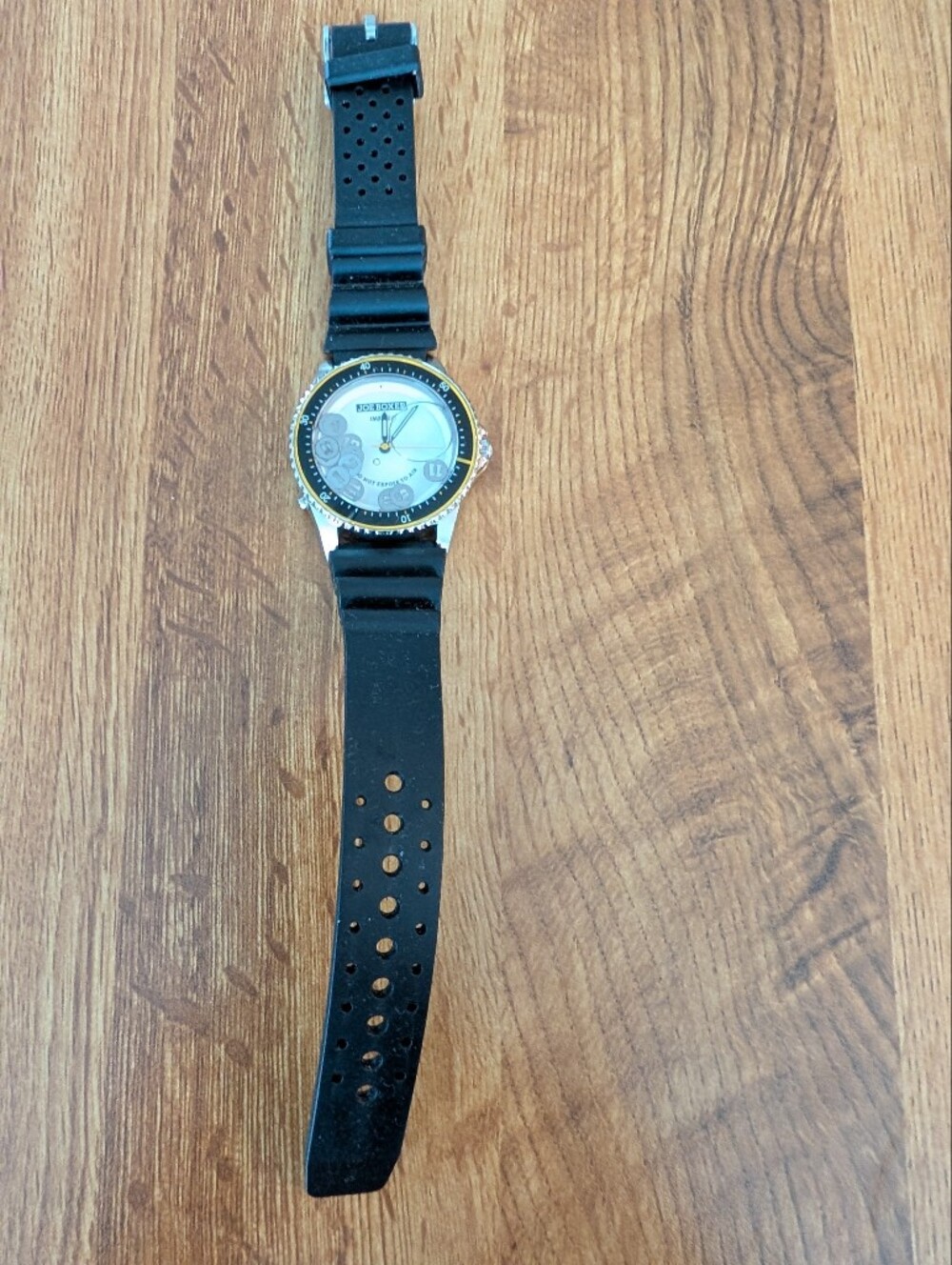 Vintage 1995 Joe Boxer Floating Numbers Mens Watch W Black strap